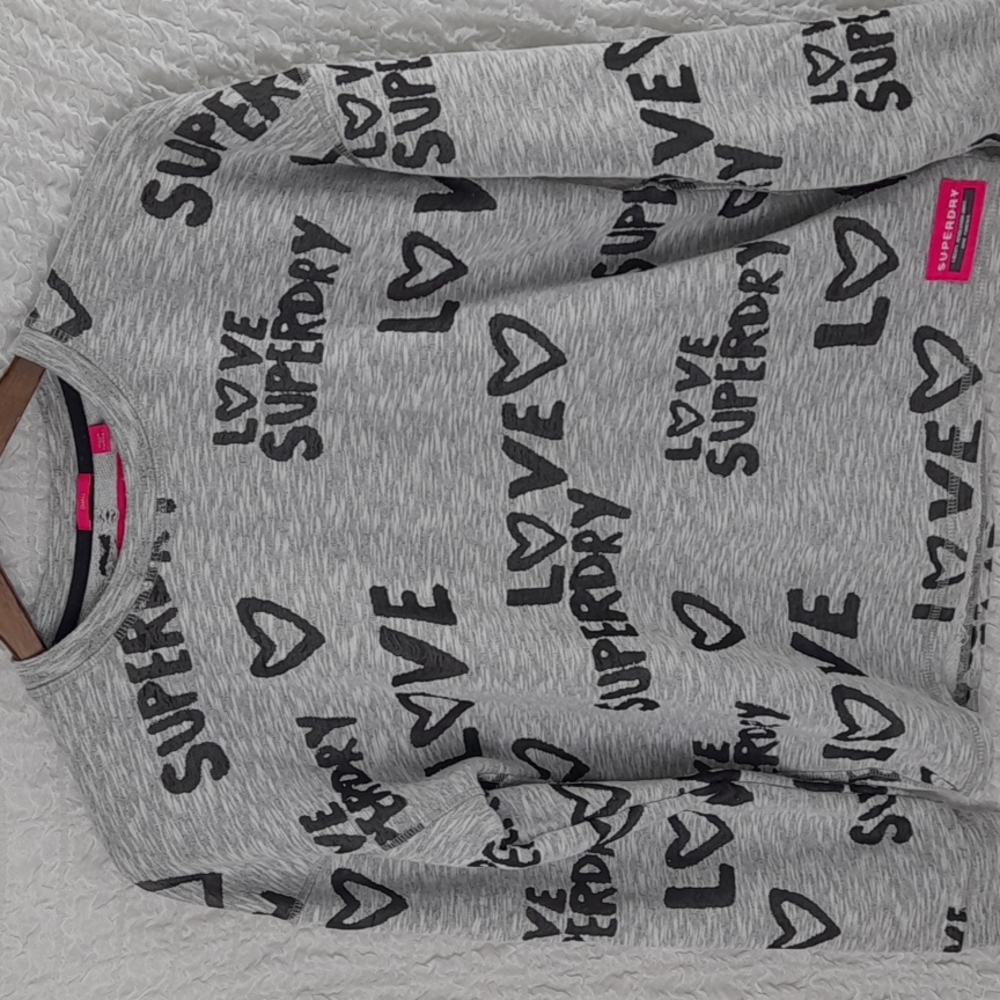 Superdry Women Sweater Small Gray